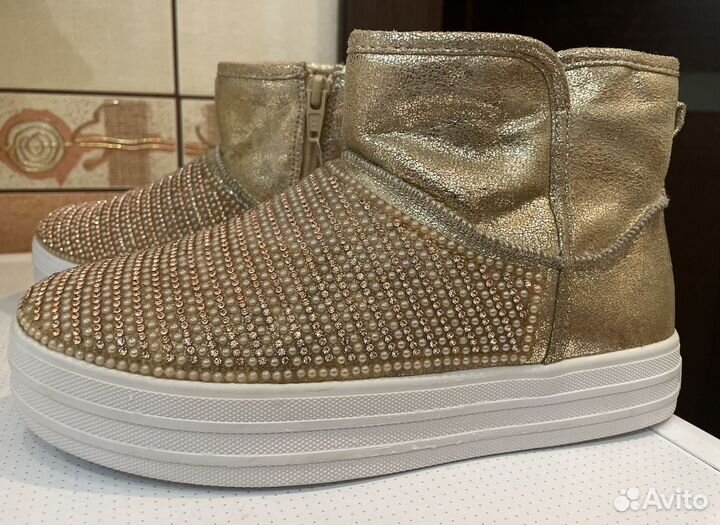 Угги полусапожки ботинки skechers 34
