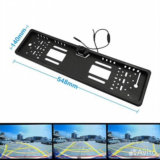 Автомобильная камера в номерной рамке (1920*1080 W