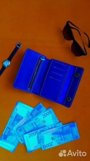 Женский портмоне цвет Индиго