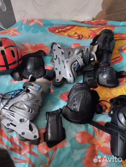 Роликовые коньки детские раздвижные