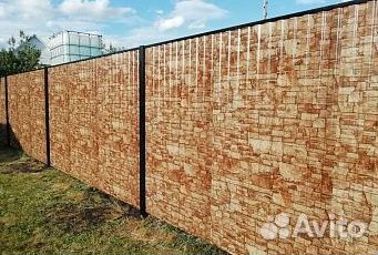 Заборы из профнастила, Откатные ворота