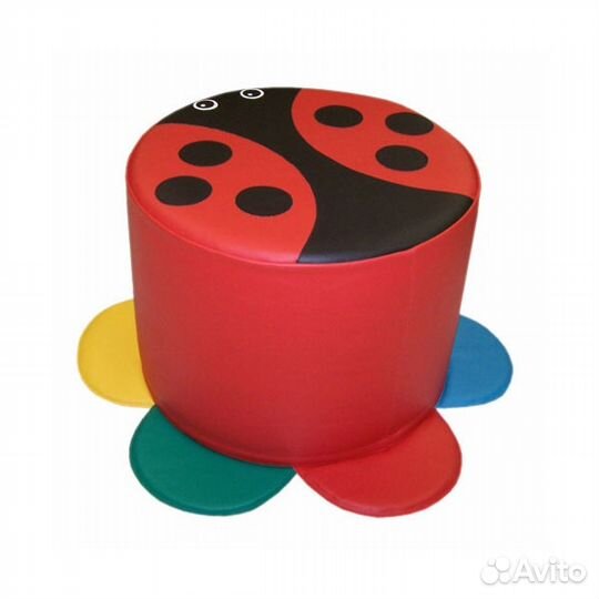 Мягкий пуфик Божья коровка