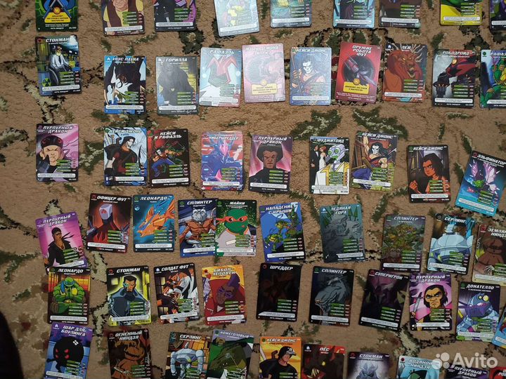 Карточки черепашки ниндзя