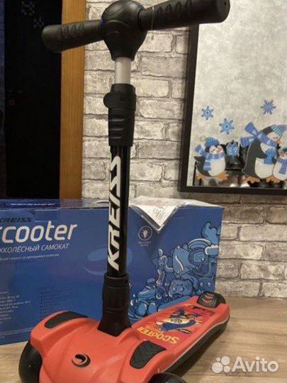 Самокат трехколесный kreiss новый