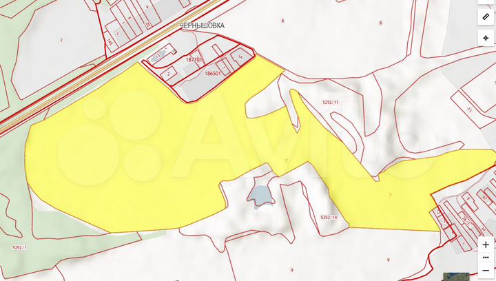 Участок 65,4 га (СНТ, ДНП)