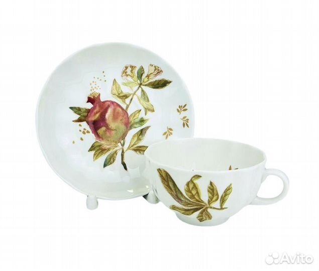 Чайная пара императорский фарфоровый завод