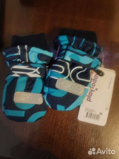 Варежки зимние детские на 1 год