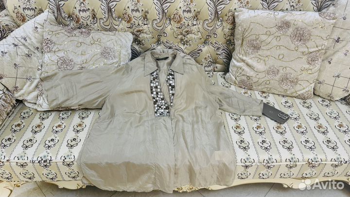 Рубашка женская летняя оверсайз от 48 до 52 р