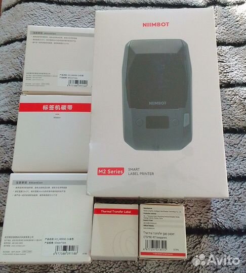 Принтер этикеток NiimBot M2 300dpi bluetooth + риб