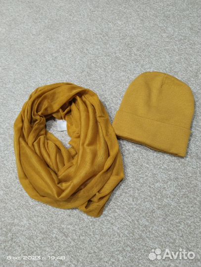 Шапка+шарф-хомут