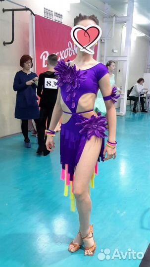 Платье для бальных танцев латина ю1