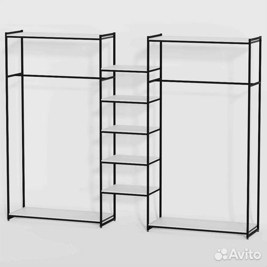 Стеллаж Лофт для одежды кб-2213