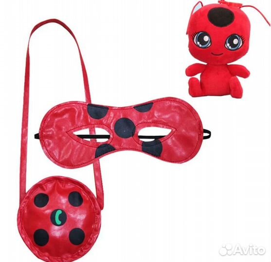 Новый Костюм Леди баг 108-122 см с париком