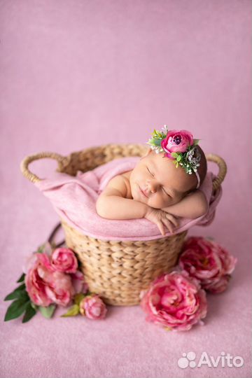 Фотосессия новорожденных в стиле ньюборн