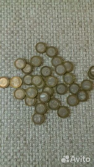 Монеты биметалл 10 р