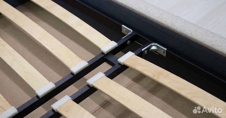 Кровать Миа 160 см жаккард тыквенный