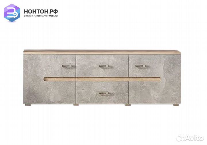 Тв-тумба Ким бетон темный / cонома