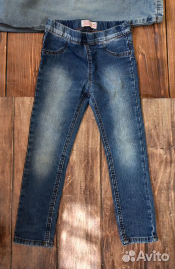Джинсы(вещи) пакетом для девочки 104 и 104-110