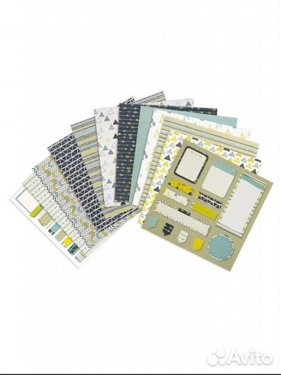 Бумага для скрапбукинга набор 12 листов