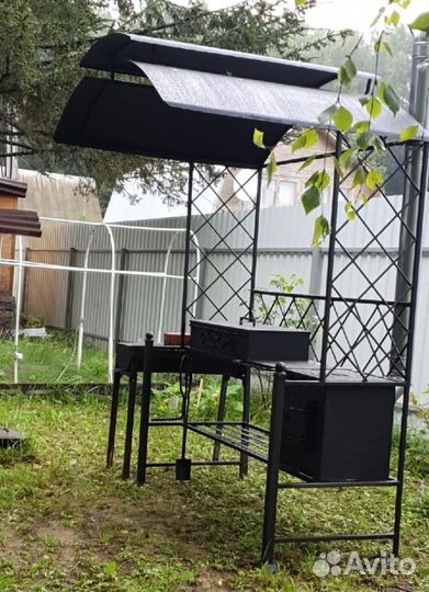 Мангал с печью