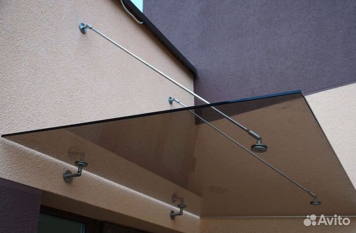 Стеклянный козырек, навес