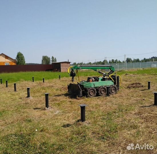 Монтаж винтовых свай