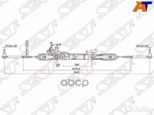 Рейка рулевая nissan teana J32 VQ25DE/VQ35DE 09
