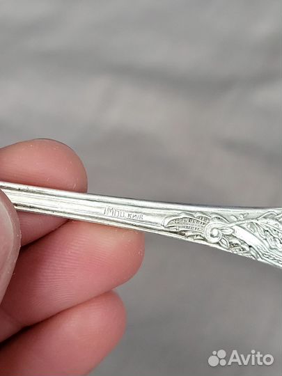 Ложка ракушка мельхиор СССР