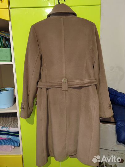 Пальто женское демисезонное 42 44 бежевое