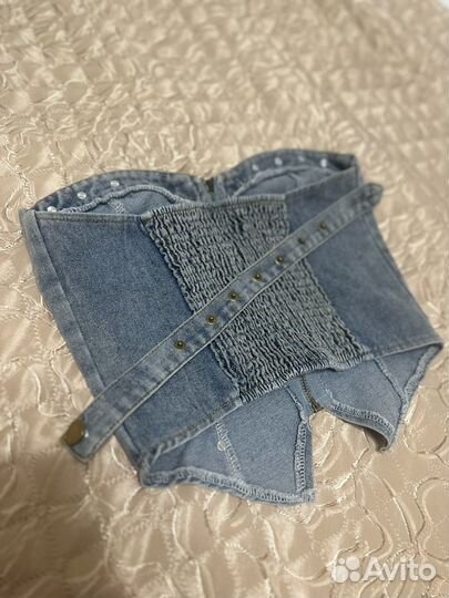 Джинсовый топ