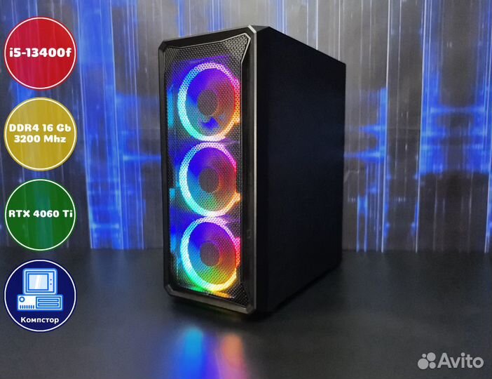 Игровая система i5-RTX4060Ti-16DDR4-EVU0365718-B760