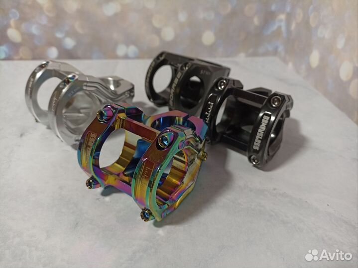 Титановый вынос 31.8 серебряный, хамелеон,чёрный