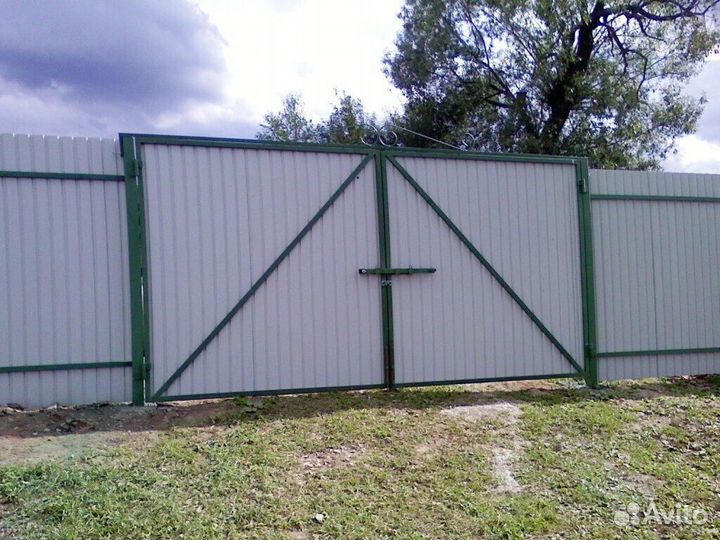 Ворота металлические распашные