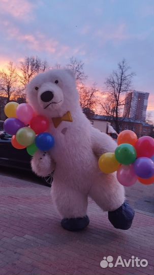 Белый мишка и Мятный Мишка поздравление