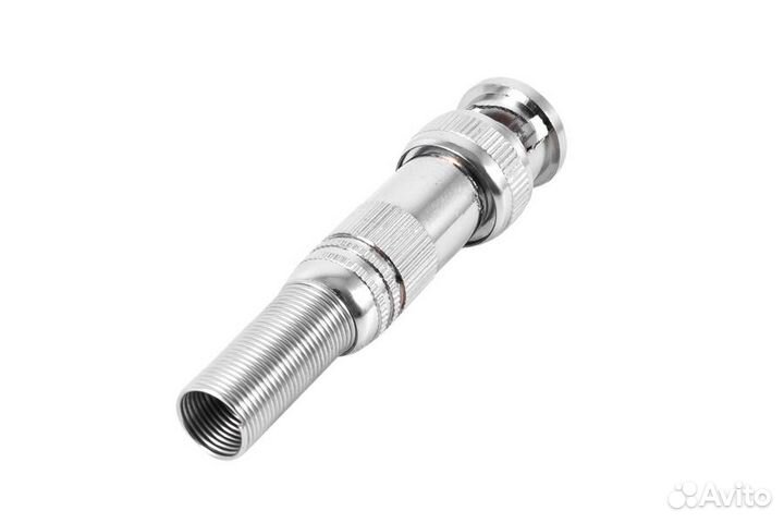 Разъем штекер BNC RG 59 под винт с пружиной с мета