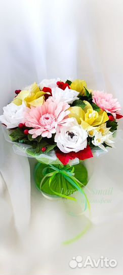 Сладкие букеты из конфет