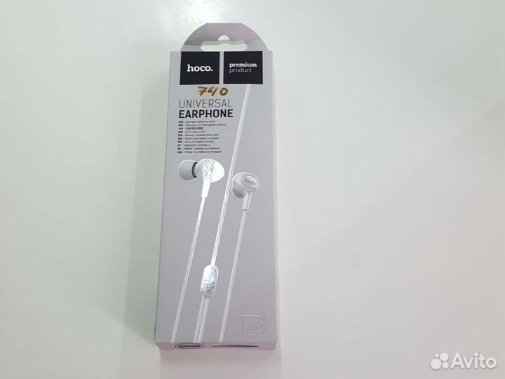 Наушники universal earphone hoco M3 белые