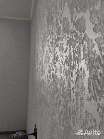 Декоративные штукатурки, обои, шпаклёвка