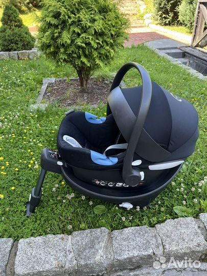 Автолюлька автокресло cybex aton m с базой isofix