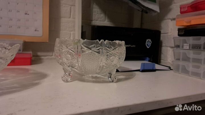 Салатник конфетница хрусталь винтаж СССР