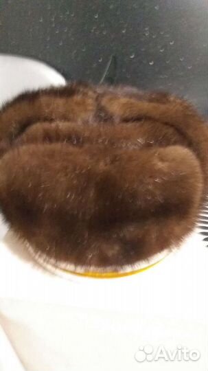 Норковая шапка мужская ушанка