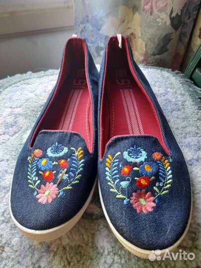 Джинсовые туфли 40