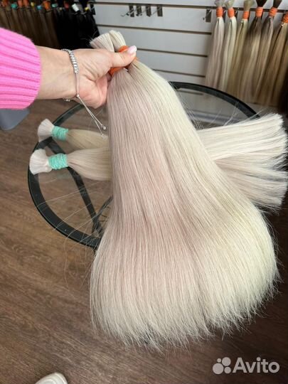 Волосы для наращивания блонд