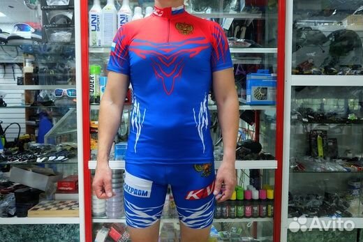 Лыжероллерный гоночный костюм Россия и Россия 2