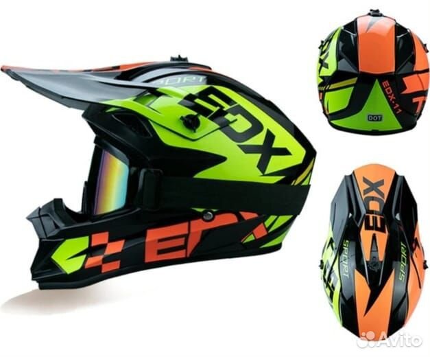 Детский кроссовый шлем (подростковый)