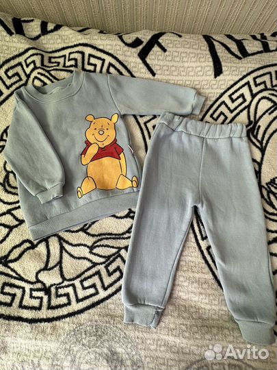 Костюм Винни на флисе 18-24м