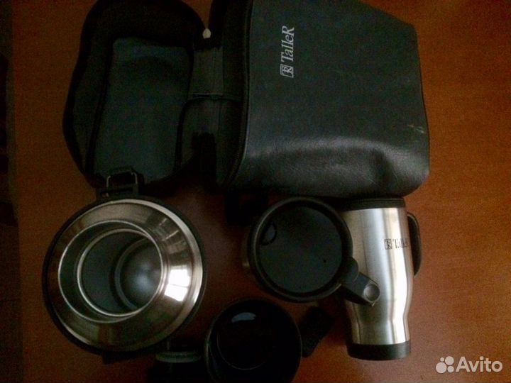 Термос нерж. (набор) с термокружками