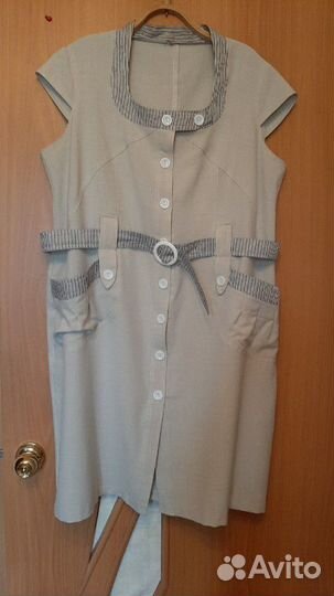 Платье 58 рр (х/б-лён)