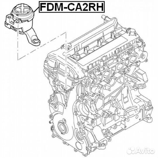 Опора двигателя ford mondeo IV/S-MAX