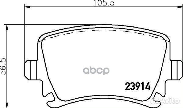 Колодки тормозные audi A3/A4/A6/skoda oktavia/Y